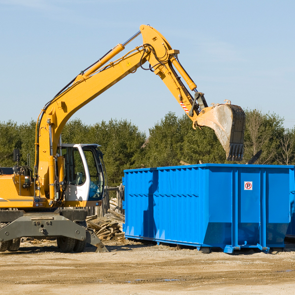 can i choose the location where the residential dumpster will be placed in Dickeyville Wisconsin